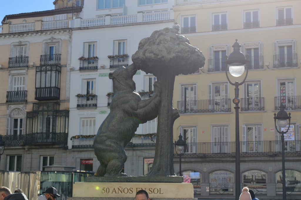 imagen del oso y el madroño en plaza del sol